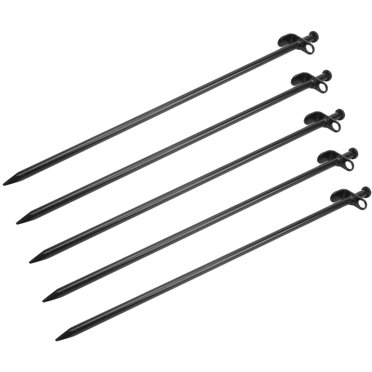 Piquets pour Auvent, Piquets pour Tentes à Grande Tête Résistants à la Corrosion, Pénétration Facile pour Bâche 20 cm, 30 cm, 40 cm