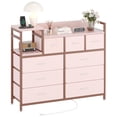 thumbnail image 1 of BeesClover Commode Moderne en Tissu de 39 Pouces, Meuble Télé avec Tiroirs, Station de Recharge Multifonction, Commode pour Chambre, Salon, Couloir, 1 of 9
