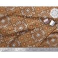 thumbnail image 2 of Soimoi Velvet Fabric Filigree Damask Print Sewing Fabric Yard 58 Inch Wide, 2 of 3