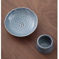 thumbnail image 5 of Ceramic Fruit Bowl Dessert Bowl | Pedestal Ice Cream Side Bowl | Modern Indoor Table Centerpiece | Multi-Compartment Kitchen Organizer | Holds Fruit, Snacks, Small Accessories, Easy Refill | 1 Piece, 5 of 5