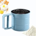 thumbnail image 1 of Amerteer Stainless Steel Flour Sieve Handheld Powder Flour Mesh Sifter, Flour Sifter with Hand Press Design,Kitchen Baking Tool for Baking-2 Cup, 1 of 6