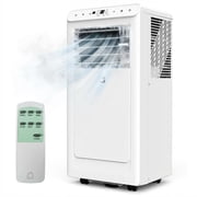 QinaQin 10000 BTU Portable Air Conditioners, Quiet Portable Cooling AC Unit Up to 450 Sq.ft, 4-in-1 Portable AC Unit with Fan & Dehumidifier, 24H Timer, Sleep Modes, Auto Swing