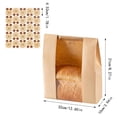 thumbnail image 2 of Product Class Closure Bags & Lids & Boxes Bread Storage Set – 25 Pack Large Paper Bread Bags with Clear Window and Stickers for Homemade Bread Freshness Preservation and Baking Supplies, 2 of 7