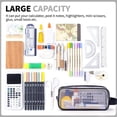 thumbnail image 4 of RKSTN Pencil Case Large Capacity Large Mesh Mesh Case With 2 Compartments, Multifunction Transparent Handheld Bag For Pencils, Transparent Makeup Bag For Teens, Students Pencil Pouch for School, 4 of 7