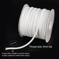 thumbnail image 3 of Unique Bargains Beading Thread Bracelet Weave Bead Craft Cord 5mm 36M/Roll (40-Yards) Decorative String, White, 3 of 7