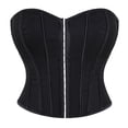 thumbnail image 1 of UPPADA Floral Corset Top Clearance,Womens Floral Corset with Zipper Embroidered Corset Tops Vintage Corset Dress Lace Corset Tops Overbust Corset Bustier Top, 1 of 7