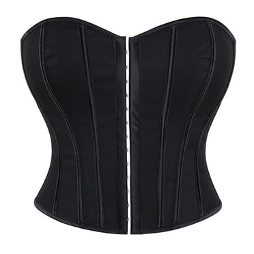UPPADA Corset à Lacets en Liquidation, Corset Floral pour Femmes avec Fermeture Éclair, Hauts de Corset Brodés, Robe Corset Vintage, Hauts de Corset en Dentelle, Corset Overbust, Haut Bustier