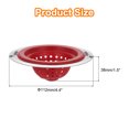 thumbnail image 2 of Unique Bargains Passoire Évier en Silicone, 2Pack Cuisine Évier Vidange Passoire Bouchon, 4.7' Rouge, 2 of 6