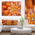thumbnail image 2 of Designart Massive Orange Fractal Flower Canvas Wall Art, 2 of 4