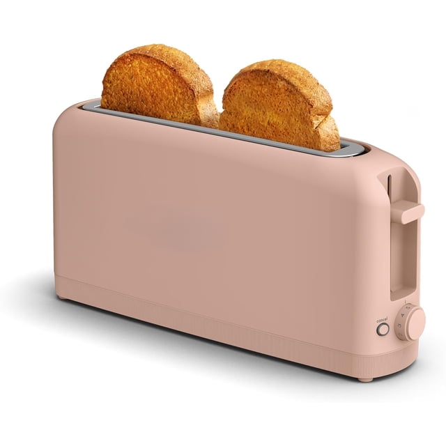 2 Slice Slim Toaster, Fits-anywhere™ Kitchenware, 6 Setting Shade Control with Reheat & Cancel Buttons, Fits sourdough, 10” Long Slot, Anti Jam & Auto Shutoff,
