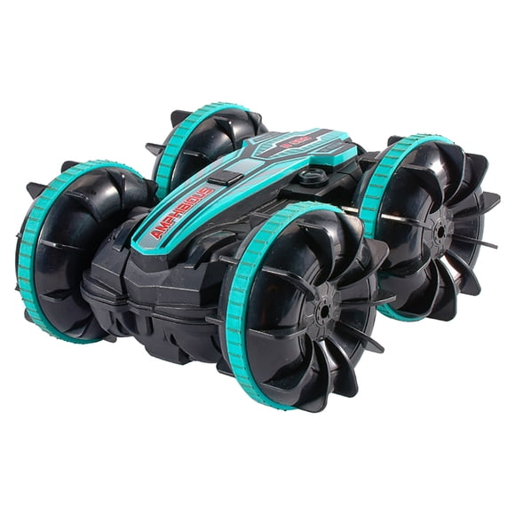 Voiture Télécommandée pour Enfants Garçons 4x4 Tout-Terrain Véhicule Cascade hors Route Bateau RC Jouet Inclus pour Jeunes Conducteurs et Jeu Extérieur