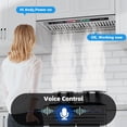 thumbnail image 2 of BRANO Range Hood 30 Inch Built-in Kitchen Vent Hood with Voice/Gesture/Touch Control, 900 CFM, 4 Speed Exhaust Fan,Ducted/Ductless Convertible,Memory Mode, Adjustable Lights, 2 of 5