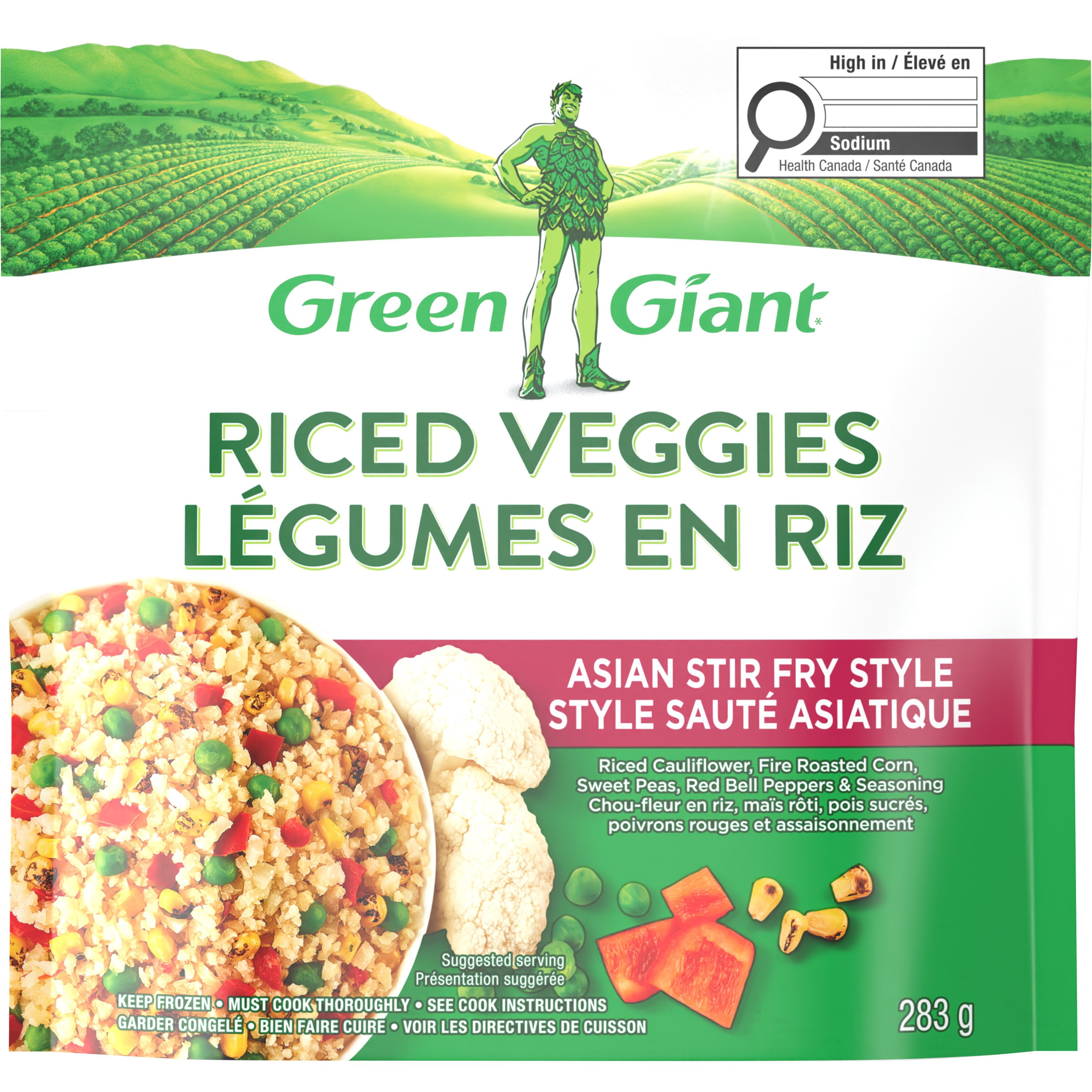 Légumes en riz style sauté asiatique Géant Vert 283 g