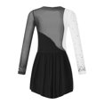 thumbnail image 4 of Ocealan Robe de Danse Ballet pour Filles Enfants avec Strass, Robe de Gymnastique, Patinage Artistique, Justaucorps de Danse Ballet Noir 10, 4 of 5