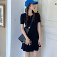 thumbnail image 2 of MesaSe Spring And Summer Simple Dress Fresh Slim  Neck Knitted Short Skirt, 2 of 7