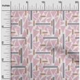 thumbnail image 1 of oneOone Cotton Poplin Fabric Triangle & Line Geometric Fabric Prints By Yard 56 Inch Wide, 1 of 4
