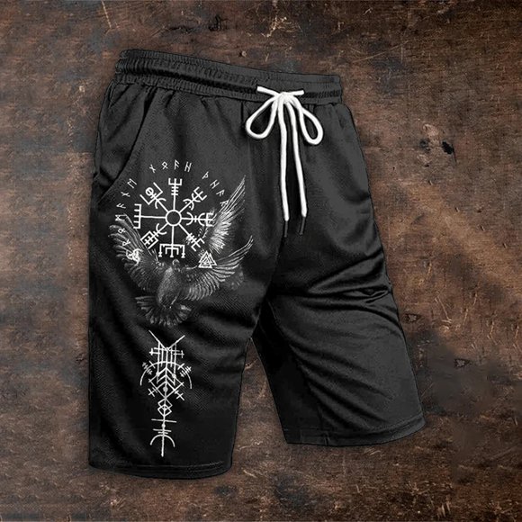Casual Everyday Shorts for Men with Print Pattern and Lightweight Comfort for Spring Summer Outdoor Activities