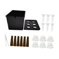 thumbnail image 2 of DYNWAVECA Hydroponics Growing System Kit, Gardening System High Performance Indoor Hydroponic Sturdy Hydroponics Grower Kit for Outdoor Black, 2 of 9