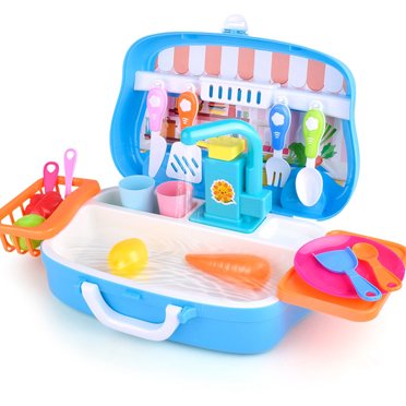 Kids Sink Playset Sound Electric Dishwasher Playset Kitchen Sink Play Toy
