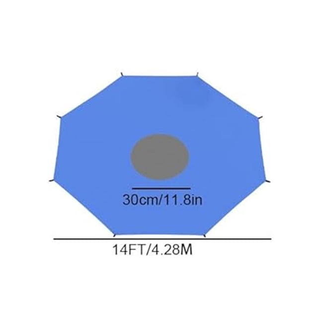 Aursykel Outdoor Playground Trampoline Sun Protection Cover For Backyard 8ft 10ft 12ft 14ft 16ft Easy Setup Long Lasting Sunproof Year Round Use Protects Against Wind For Longer Trampoline Life