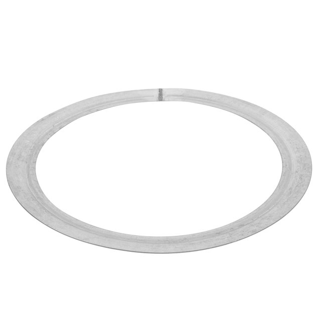 UPGRATOR Anneau de Fer pour Poêle à Bois Circulaire Fer Argent 1 Pcs Protection de Cheminée Extérieur