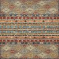 thumbnail image 1 of Ahgly Company Tapis d'Intérieur Carrés Abstraits Brun Chameau, Tapis de Zone Abstraits, 8 Pieds Carré, 1 of 6