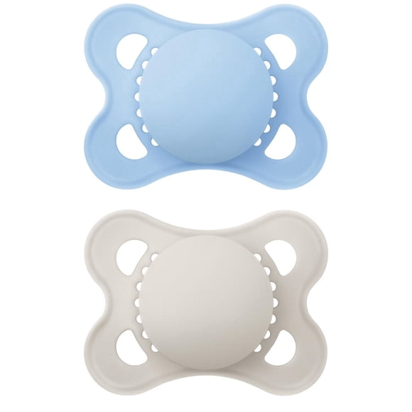 MAM Original Matte Pacifier (2 pack, 1 Sterilizing Pacifier Case), Pacifiers 0-6 Months, Baby Boy Pacifier, Best Pacifiers for Breastfed Babies, Sterilizing Storage Case