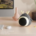 thumbnail image 2 of Vggrvlo Space Heater 1500W/750W Safe and Quiet Heater Fan Heat Up 200 Square Feet 11.5ft/s Portable Electric Heaters for Bedroom, 2 of 6