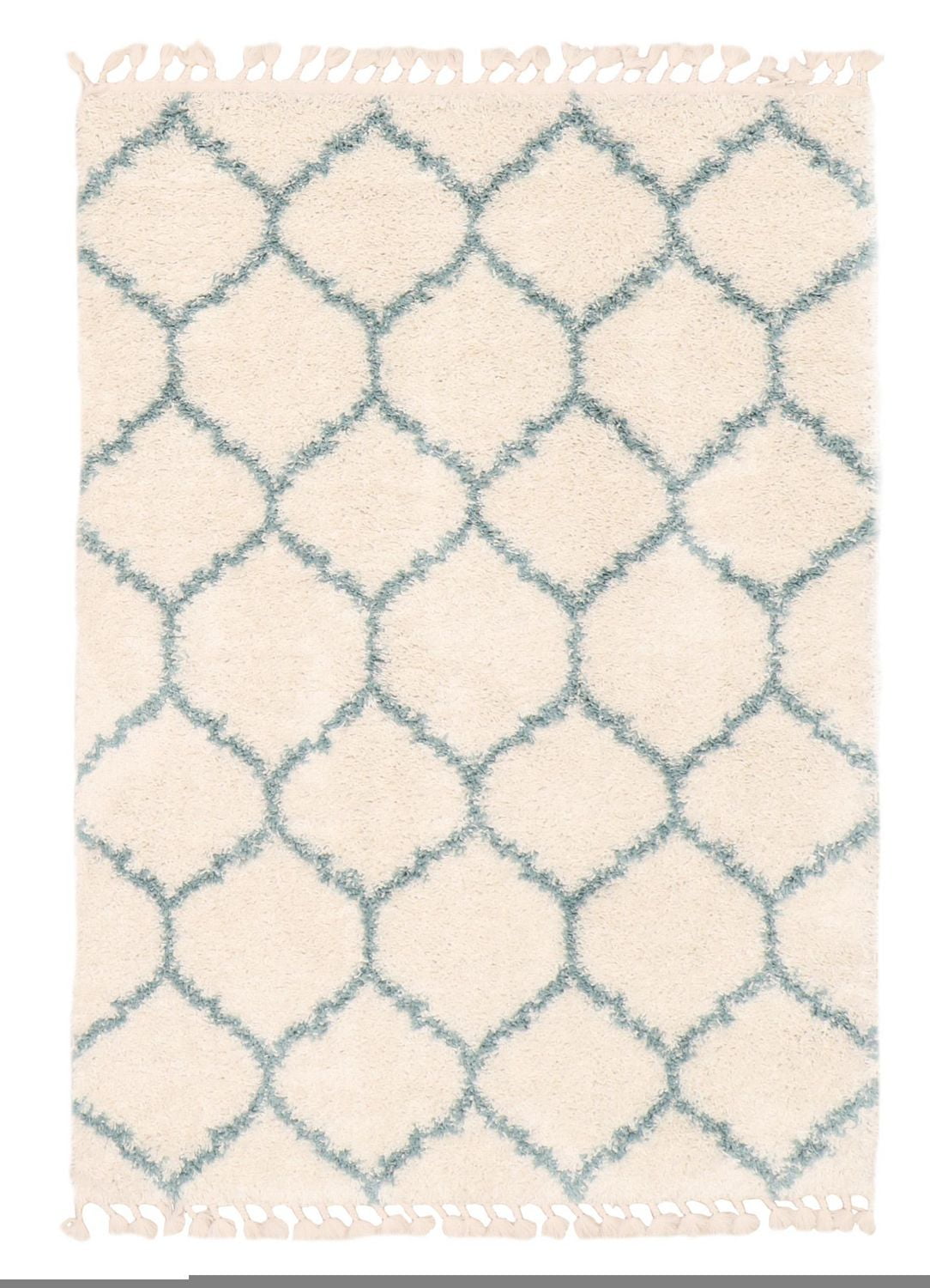 Tapis ECARPET Super Doux pour le Salon et la Chambre Grammercy Trellis Ivoire