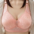 thumbnail image 1 of Qertyioot Women's Solid Color Comfortable Hollow Out Bra Underwear, 1 of 3