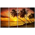 thumbnail image 2 of Barbados Island Evening Seashore - Modern Seascape Canvas Artwork, 2 of 3