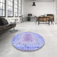 thumbnail image 4 of Ahgly Tapis Rectangulaire Lavable en Machine Intérieur Transitionnel Violet, 7 Pieds x 10 Pieds, 4 of 7