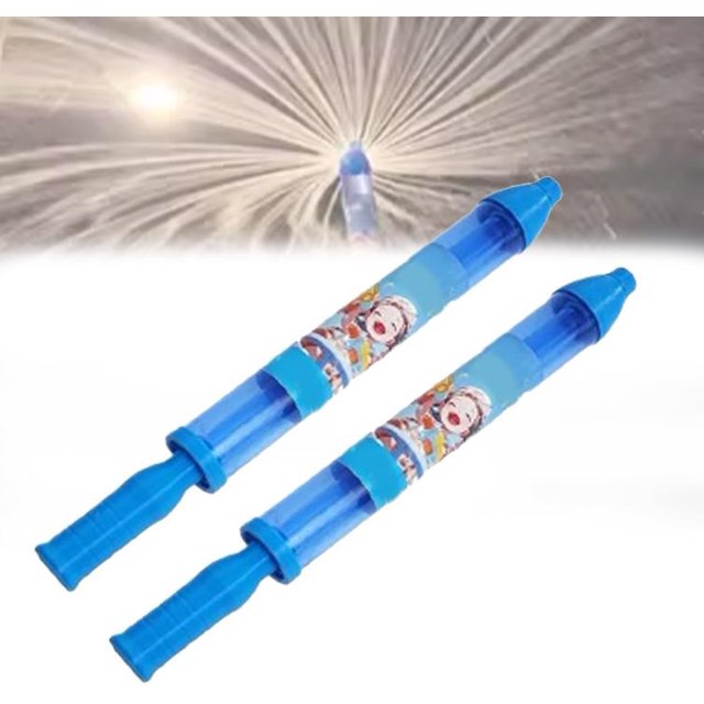 Romantic Firework Style Water Spray Toy for Couples, Firework Water Gun Squirter Firework, High Pressure Pull-Out Sprinkler Spray Toys for Bathing, Pool, Party Entertainment (Blue)