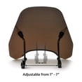 thumbnail image 4 of Krator 15" Smoke Tinted Windscreen Windshield Compatible with Yamaha SCR 950 (2017) Fits 7/8" or 1" Handlebars, 4 of 7