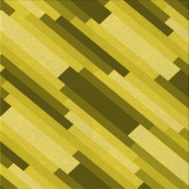 Ahgly Company Machine Washable Indoor Square Transitional Yellow Area Rugs, 7' Square
