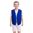 thumbnail image 2 of TOPTIE Kid Volunteer No-Button Child Vest Waistcoat Party Vests 5 Packs-Blue-M, 2 of 5