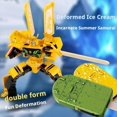 thumbnail image 2 of Ensemble de Jouets Robot Crème Glacée 2-en-1 Transformable, Design de Collection, Décoration de Bureau, 2 of 8