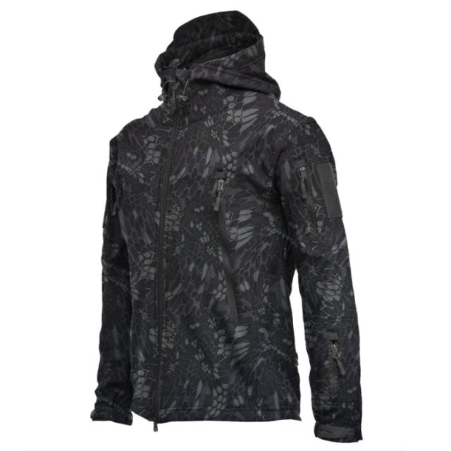 REDHOTYPE Veste pour Hommes Extérieure en Polaire Douce Coupe-Vent, Imperméable, Respirante et Chaude Trois-en-un avec Capuche