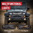 thumbnail image 4 of AMERICAN MODIFIED Hawke Grille Compatible with 2007-2018 Jeep Wrangler JK, Black, 4 of 12