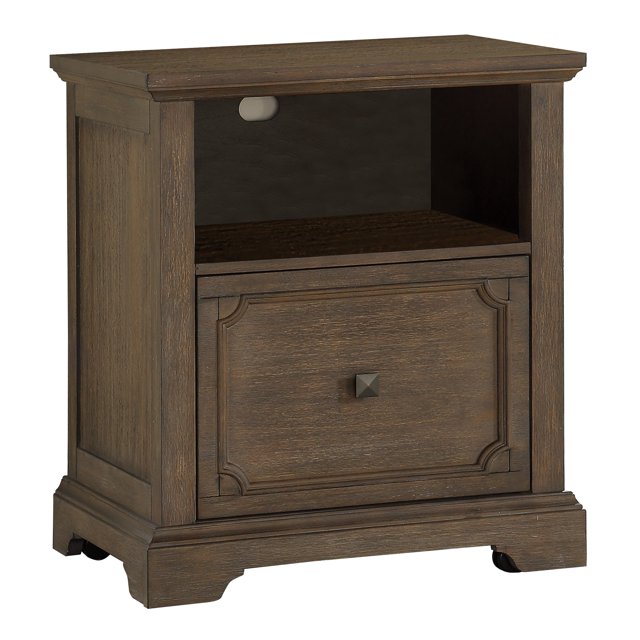 Homelegance Lateral File Cabinet with Casters, Antique Gray