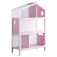 thumbnail image 1 of ACME Doll Cottage Bookcase in White & Pink, 1 of 7