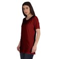 thumbnail image 4 of Inkmeso Plain Basic Tshirt Long Length Tee Short Sleeve Workout Top For Women, 4 of 9