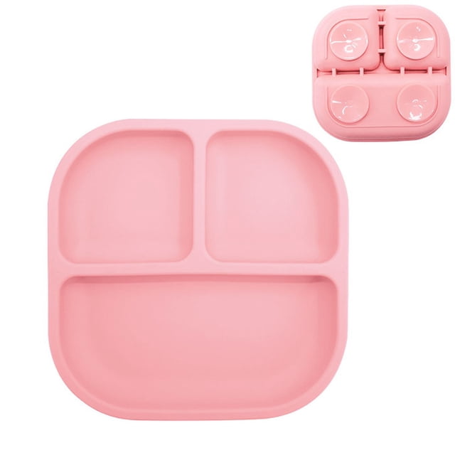 Silicone Divided Plate Tray Multipurpose Serving Dish Food Container For Dining Table Kitchen Living Room 187X18X3CM