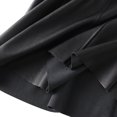 thumbnail image 3 of Besolor Jupe Midi Évasée Classique Taille Haute Longueur Genou pour Femme, Cuir, Extensible, 3 of 5