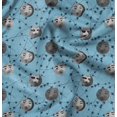 thumbnail image 1 of Soimoi Silk Fabric Moon & Stars Galaxy Decor Fabric Printed Yard 42 Inch Wide, 1 of 6