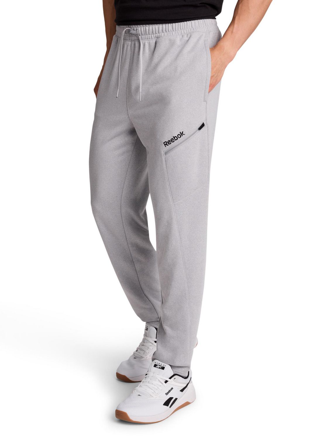 Reebok Pantalon fuselé en molleton pour homme