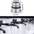 thumbnail image 3 of 2 Pcs Adaptateur de Robinet d'Eau à Filetage Mâle M18.5-M22 Pcs de Rechange avec 2 Anneaux, 3 of 10