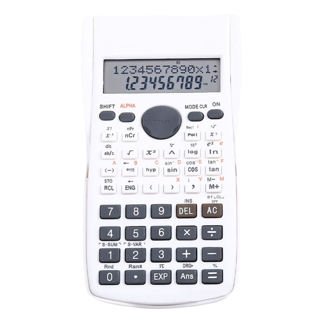 Scientific Calculator 12 Digit 240 Functions Multifunction Large Display Graphing Calculator with Sliding Hard Cover, Suitable for Students