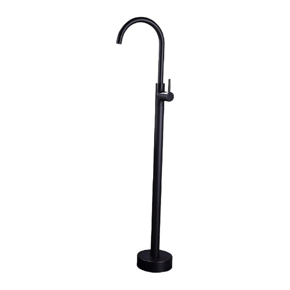 Luzkey Ensemble Contemporain de Mélangeur de Douche sur Pied, Noir