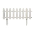 thumbnail image 2 of White Plastic Garden Fence Edging for Lawns and Flowerbeds, Modular Picket Fence Design for Plant Borders, Weather-Resistant Material for Yard Landscaping, 2 of 6